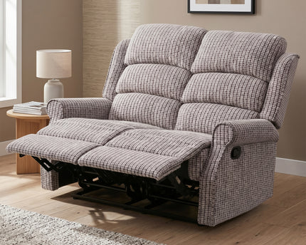 Windsor 2 Seater Manual Recliner Sofa – Latte