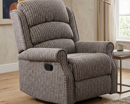 Windsor Manual Recliner Armchair – Latte