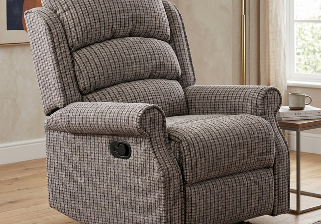 Windsor Manual Recliner Armchair – Latte
