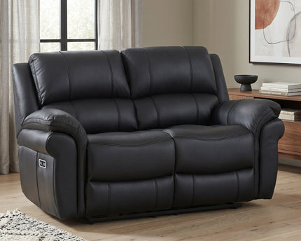 Farnham Ultra 3 Seater + 2 Seater Fabric Power Recliner Sofa Set  – Black