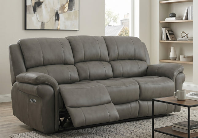 Farnham Ultra 3 Seater Fabric Power Recliner Sofa  – Grey