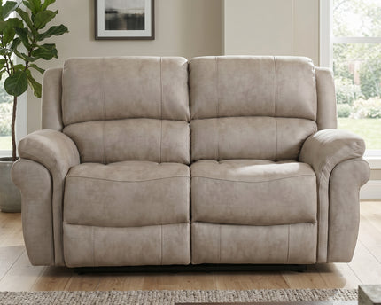 Farnham Ultra 3 Seater + 2 Seater Fabric Power Recliner Sofa Set  – Stone