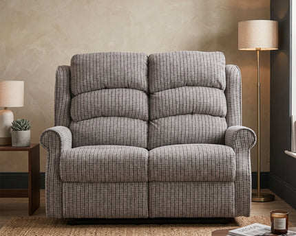 Windsor 2 Seater Fabric Electric Recliner Sofa – Latte