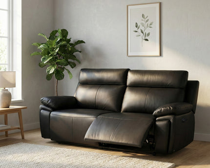 Ashby 2.5 Seater Power Recliner Sofa – Black