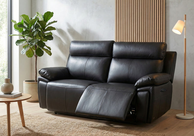 Ashby 2.5 Seater Power Recliner Sofa – Black