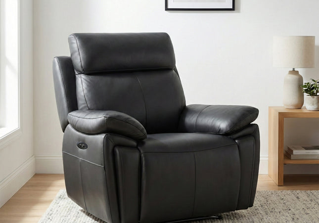 Ashby Power Recliner Armchair – Black