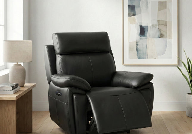 Ashby Power Recliner Armchair – Black
