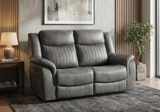 Darlington 2 Seater Fabric Power Recliner Sofa – Grey