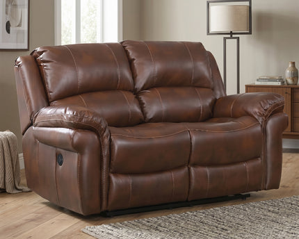 Farnham Leather Air 2 Seater Power Recliner Sofa – Tan