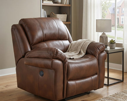 Farnham Leather Air Power Recliner Armchair – Tan