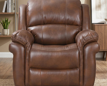 Farnham Leather Air 3 Seater + Armchair + Armchair Power Recliner Sofa Set – Tan