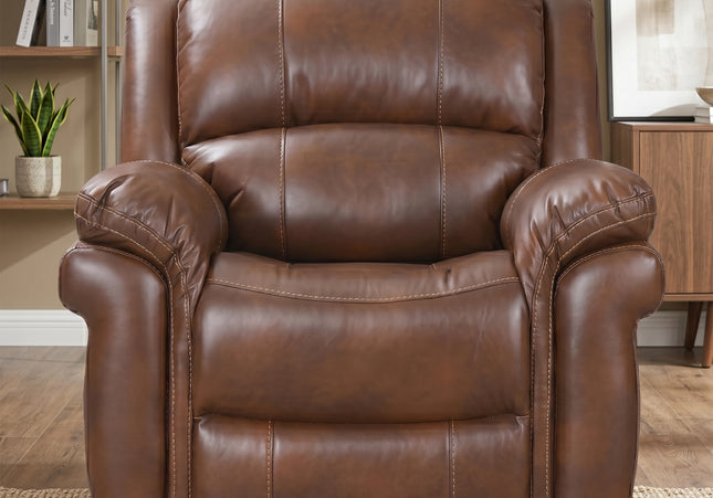 Farnham Leather Air Power Recliner Armchair – Tan