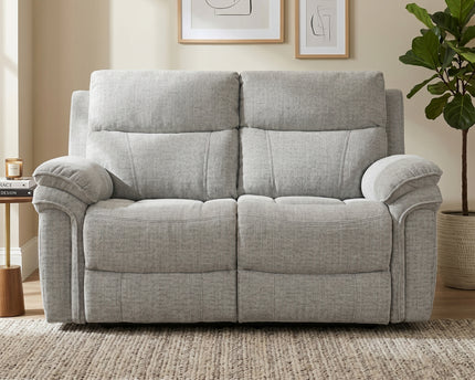 Harrow 3 Seater + 2 Seater Fabric Electric Recliner Sofa Set – Light Grey