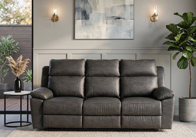 Huntington Smart Suite 3 Seater Fabric Electric Recliner Sofa – Dark Grey