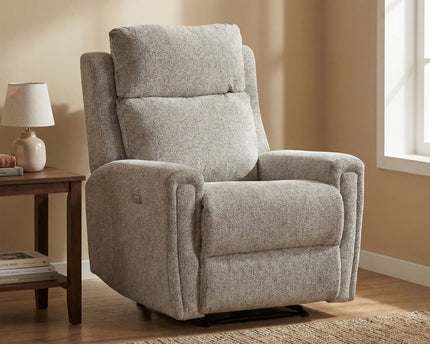 Mayfair Fabric Electric Recliner Armchair – Ash