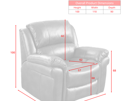 Farnham Leather Air 3 Seater + Armchair + Armchair Power Recliner Sofa Set – Tan