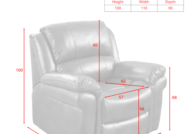 Farnham Leather Air 3 Seater + Armchair + Armchair Power Recliner Sofa Set – Tan