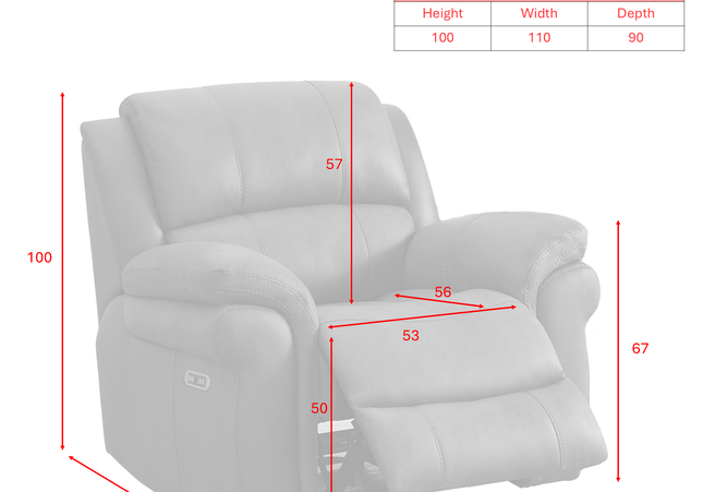 Farnham Ultra 3 Seater + Armchair + Armchair Fabric Power Recliner Sofa Set – Black