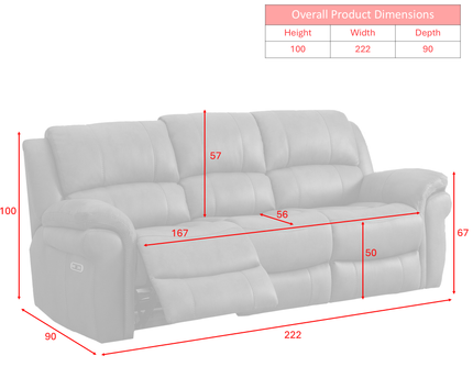 Farnham Ultra 3 Seater + Armchair + Armchair Fabric Power Recliner Sofa Set – Tan