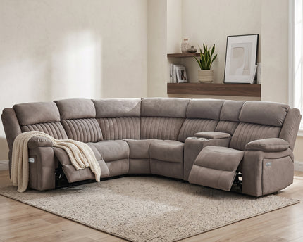 Morgan Power Corner Suite in Taupe