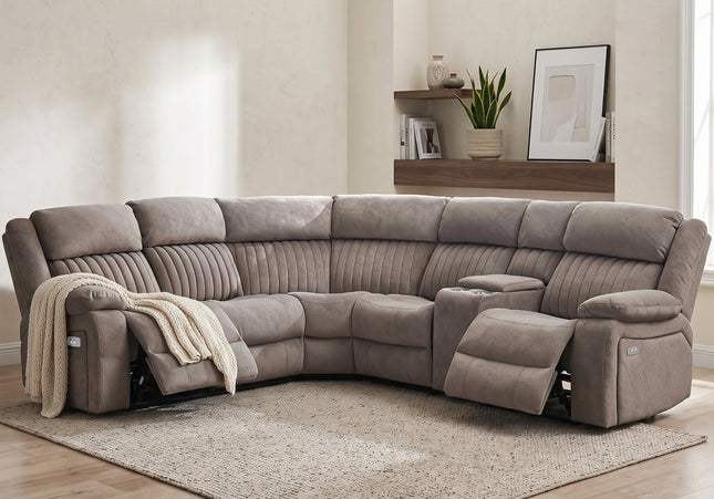 Morgan Power Corner Suite in Taupe