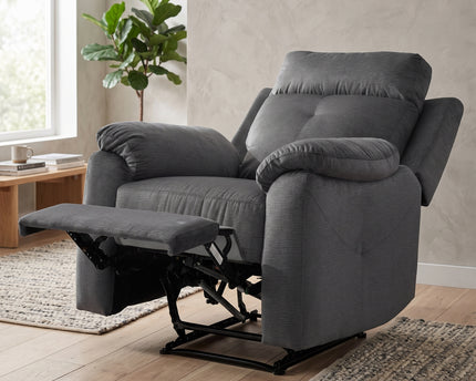 Palermo Fabric Electric Recliner Armchair – Anthracite