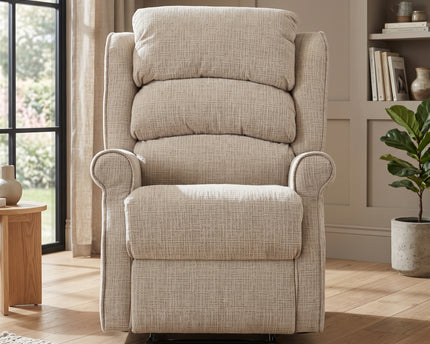 Regency Fabric Electric Recliner Armchair – Rabbit