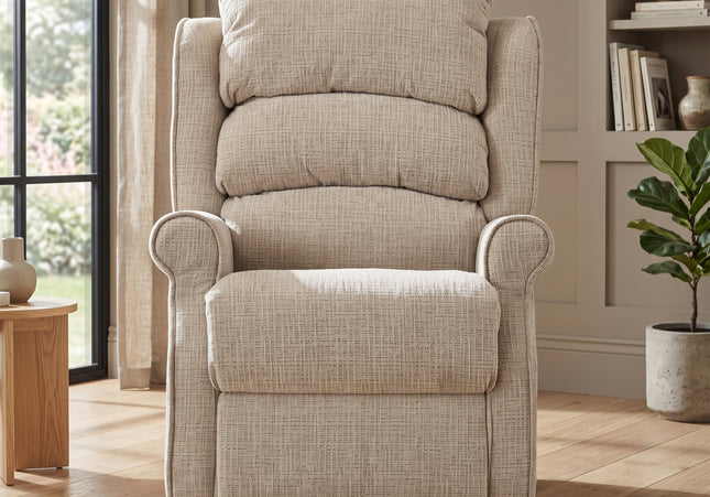 Regency Fabric Electric Recliner Armchair – Rabbit