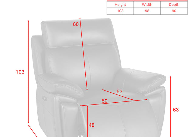 Ashby Power Recliner Armchair – Black
