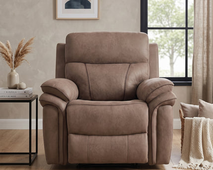 Richmond Fabric Electric Recliner Armchair – Sahara