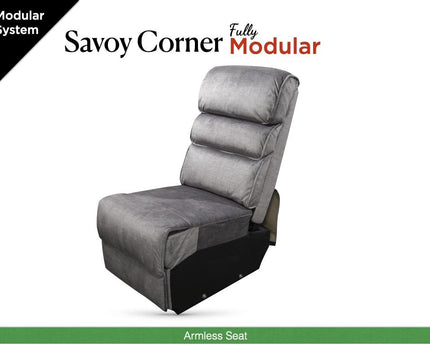 Savoy Armless Seat can be added to the courner sets 