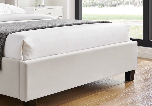 Polaris Wing Headboard Bed Bundle - Double or King Size - Natural