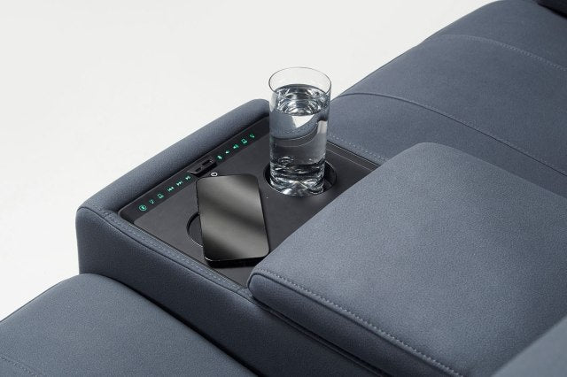 Quantum Cinematic Power Recliner 2 Seater In Grey