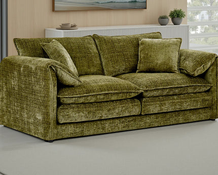Solaya Green 3 Seater Sofa
