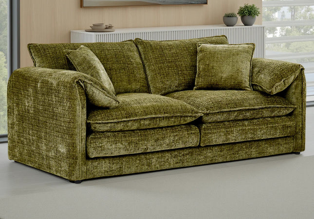 Solaya Green 3 Seater Sofa