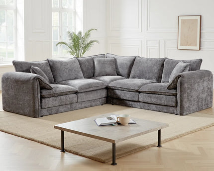 Solaya Grey Corner Sofa