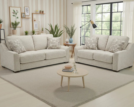 Douglas Beige 3+2 Sofa Set