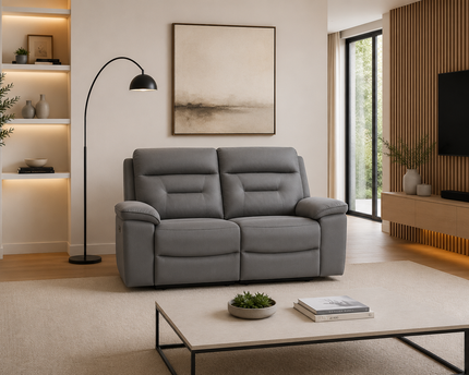 Brayden 2 Seater Power Recliner Sofa In Grey