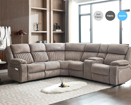 Morgan Power Corner Suite in Taupe