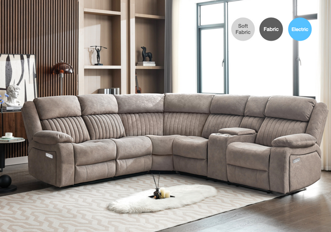 Morgan Power Corner Suite in Taupe