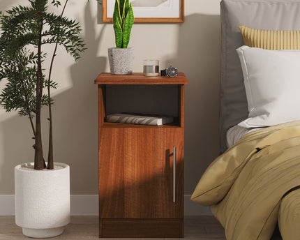 Sherwood Door Bedside Table in Noche Walnut