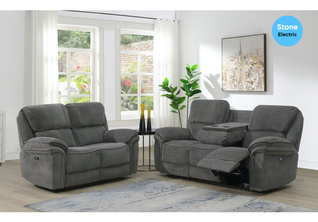 Westbury 3+2 Power Recliner Sofa Set In Grey