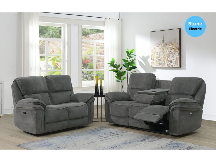 Westbury 3+2 Power Recliner Sofa Set In Grey
