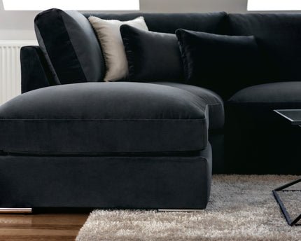 moveable footstool black 