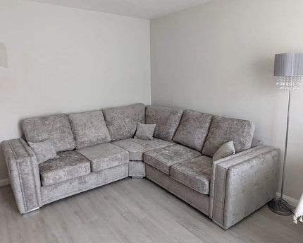 Bentley 2c2 Seat Sofa Set - Truffle With soft polyester upholstery and luxury foam cushions,Pin button detailing arms