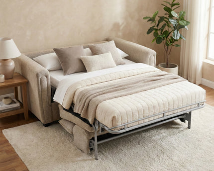 Mayfair Fabric Sofa Bed – Beige