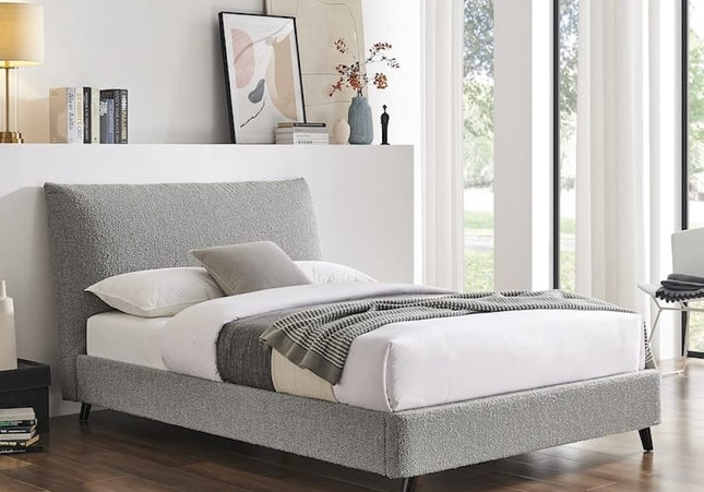 Luna Pillow Bed - Double Or King Size - Dove Grey Boucle