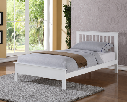 Pentre White Bed Bundle - Single