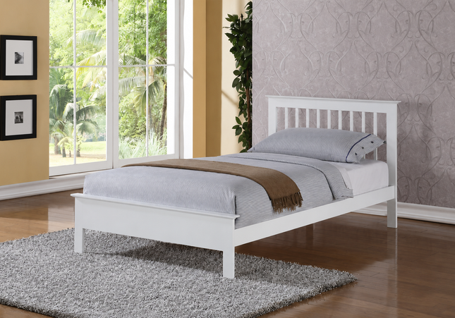 Pentre White Bed Bundle - Single