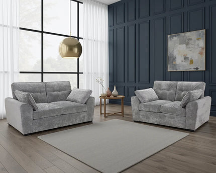 Messina 3+2 Sofa Set - Grey